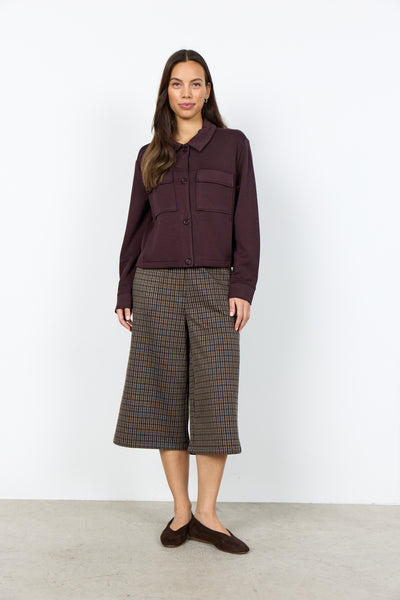 SOYACONCEPT Collar Jacket in Burgundy