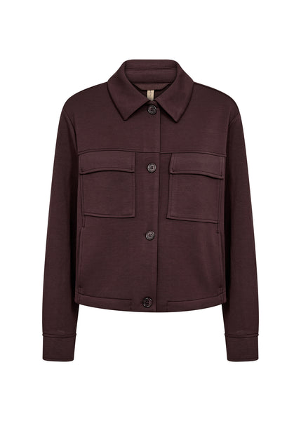 SOYACONCEPT Collar Jacket in Burgundy