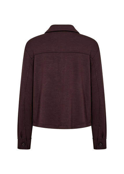 SOYACONCEPT Collar Jacket in Burgundy