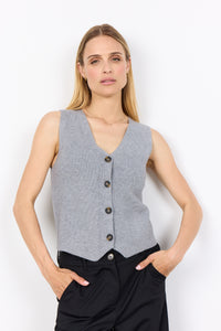 SOYACONCEPT Knitted Waistcoat in Grey