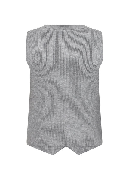 SOYACONCEPT Knitted Waistcoat in Grey