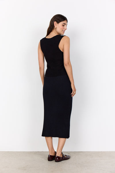 SOYACONCEPT Knitted Waistcoat in Black