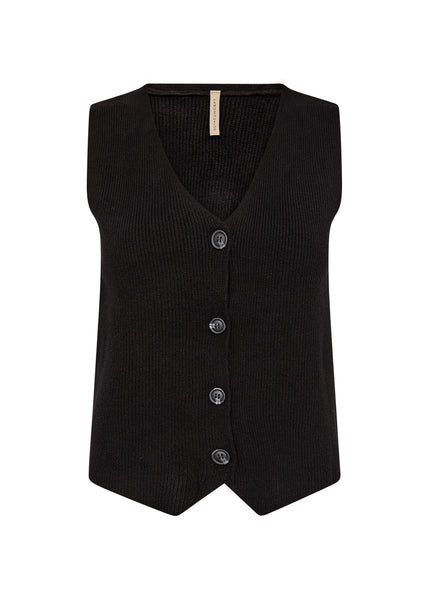 SOYACONCEPT Knitted Waistcoat in Black