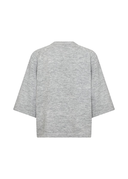 SOYACONCEPT Short Sleeve Knit Jumper in Grey