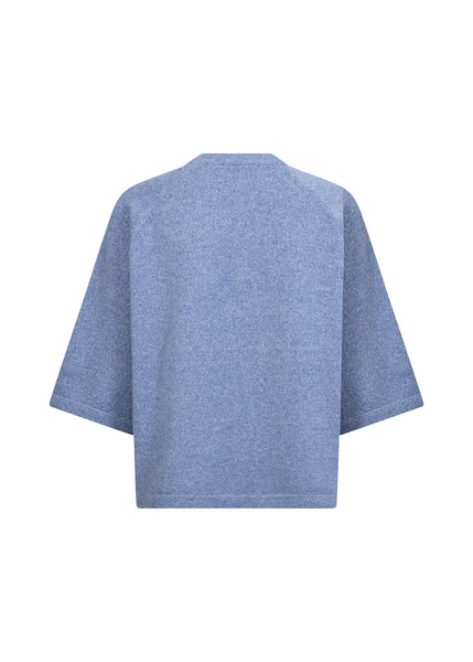 SOYACONCEPT 2/4 Sleeve Knit Jumper in Blue