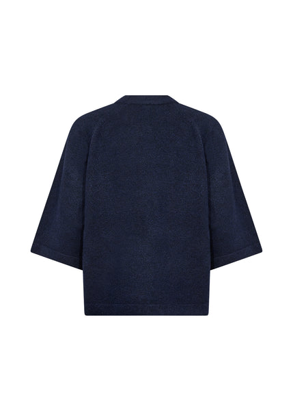 SOYACONCEPT 2/4 Sleeve Knit Jumper in Navy
