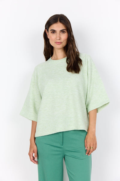 SOYACONCEPT 2/4 Sleeve Knit Jumper in Green