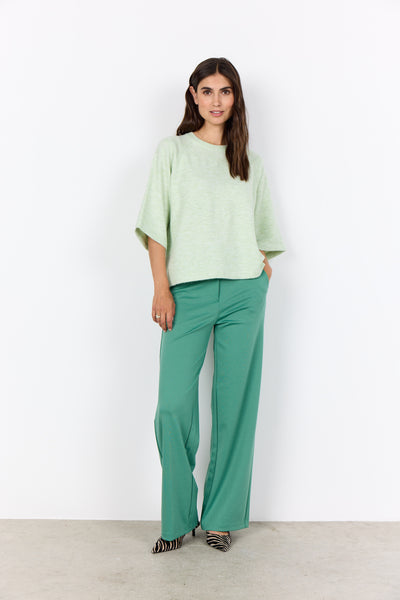 SOYACONCEPT 2/4 Sleeve Knit Jumper in Green