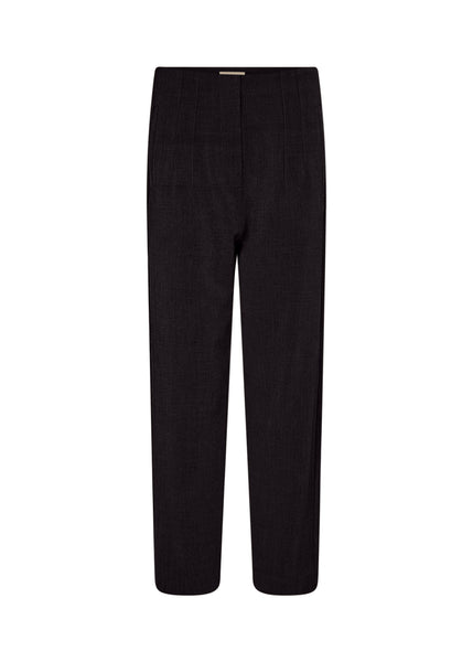 Soyaconcept Straight Leg Tailored Trousers in Black