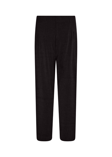 Soyaconcept Straight Leg Tailored Trousers in Black
