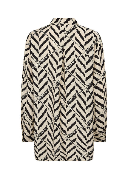 Soyaconcept Patterned Shirt in Beige