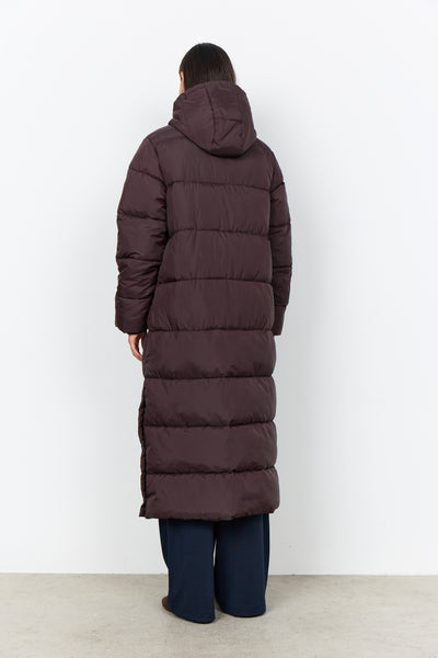 SOYACONCEPT Long Padded Coat in Brown