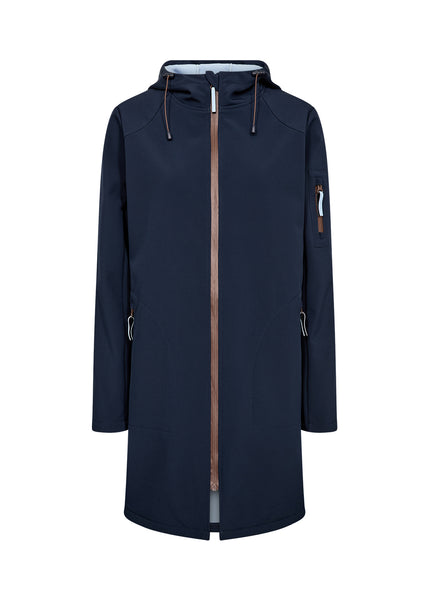 SOYACONCEPT Jacket With Hood in Navy