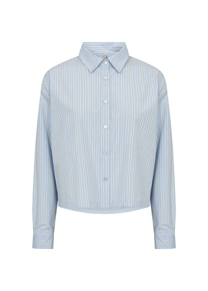 SOYACONCEPT Striped Short Shirt in Blue