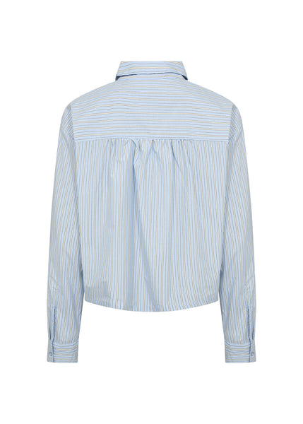 SOYACONCEPT Striped Short Shirt in Blue