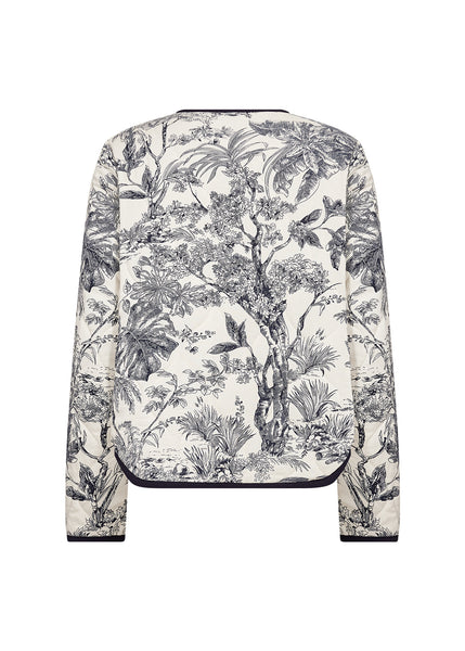 SOYACONCEPT Floral Quilted Jacket in Navy