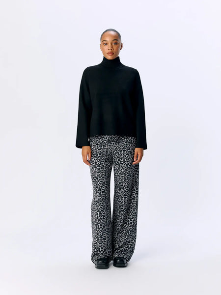 OBJECT High Neck Knit Jumper in Black