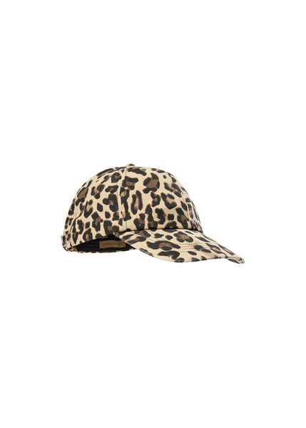 Soyaconcept Leopard Print Cap in Sand