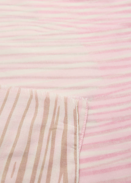 SOYACONCEPT Block Striped Scarf in Pink
