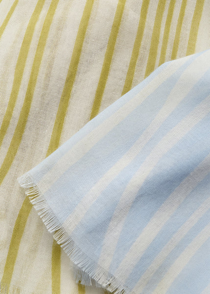 SOYACONCEPT Block Striped Scarf in Blue