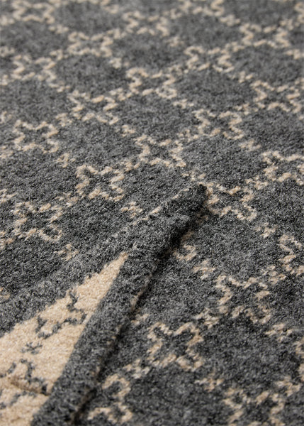 SOYACONCEPT Geometric Print Knit Scarf in Beige