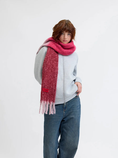 JJXX Block Colour Knit Scarf in Pink