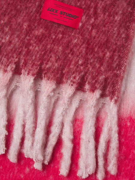 JJXX Block Colour Knit Scarf in Pink