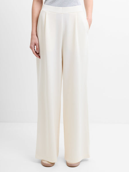 French Connection Wren Wide Leg Trousers in Cream