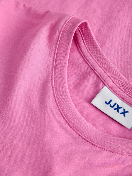 JJXX Peach Print T-Shirt in Pink