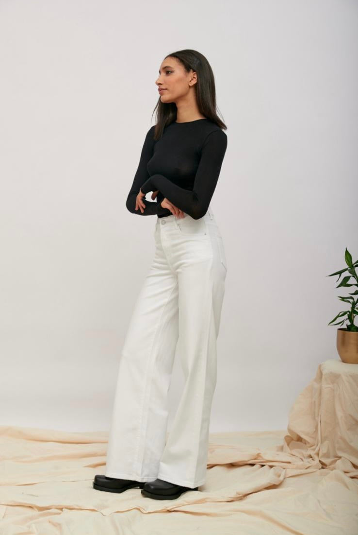 Toxik Wide Leg Jeans in White