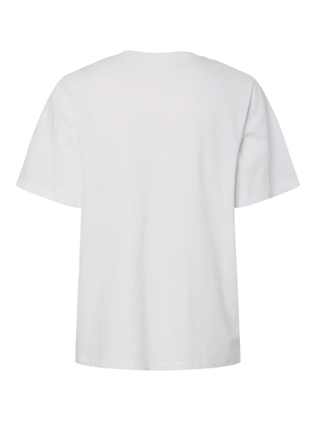 PIECES "Pool Days" T-Shirt in White