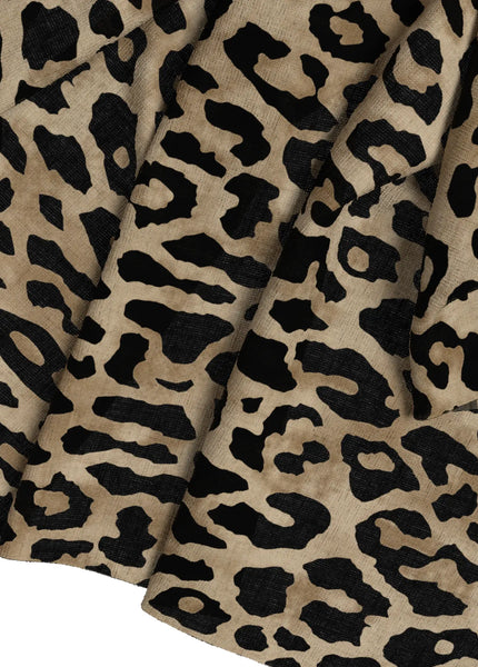 VILA Leopard Print Linen Blend Culottes in Tan