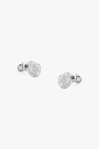 Tutti & Co Shell Earrings In Silver