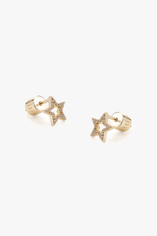 Tutti & Co Pave Star Earrings