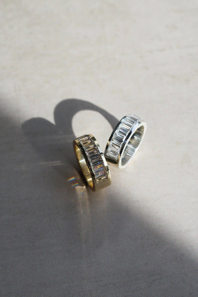 Tutti & Co Flare Ring In Silver