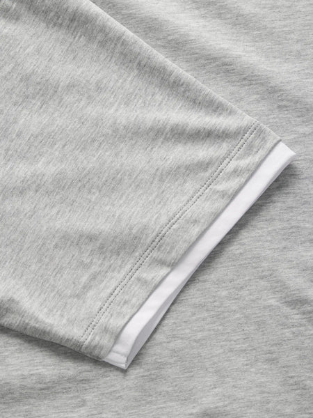 JJXX Cropped Contrast Edge T-Shirt in Grey