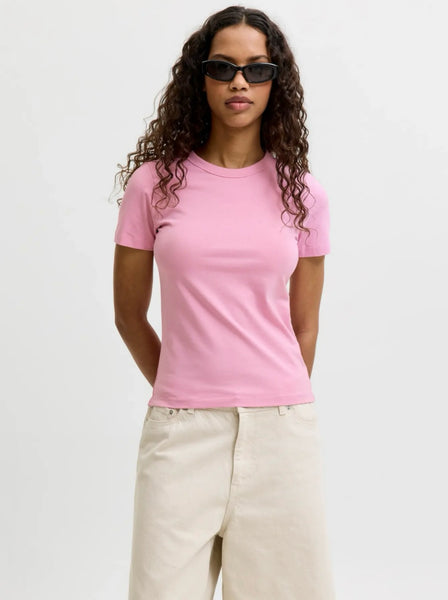 JJXX Plain T-Shirt in Pink