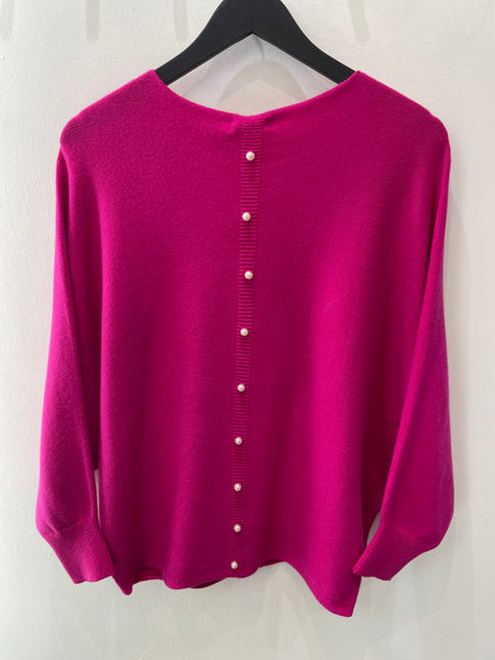Miss Sugar Pearl Back Knit Jumper