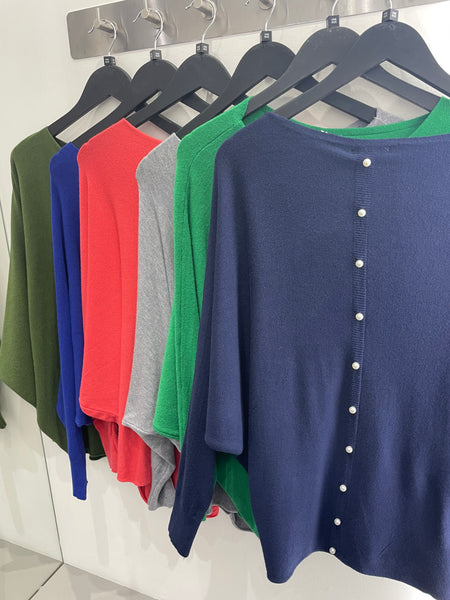 Billi Pearl Back Knit Jumper