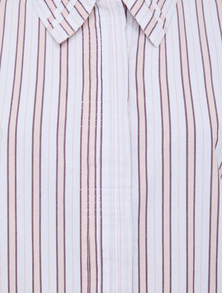 French Connection Cambria Cotton Pintuck Shirt in Pink