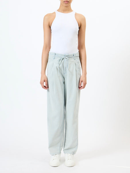 French Connection Chess Denim Tapered Leg Jean in Light Blue