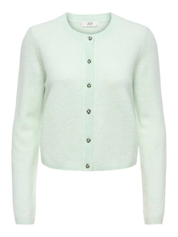 JDY Knitted Long Sleeve Cardigan in Mint Green