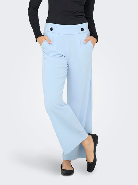 JDY Wide Leg Trousers in Light Blue