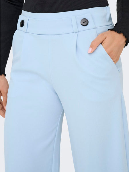 JDY Wide Leg Trousers in Light Blue