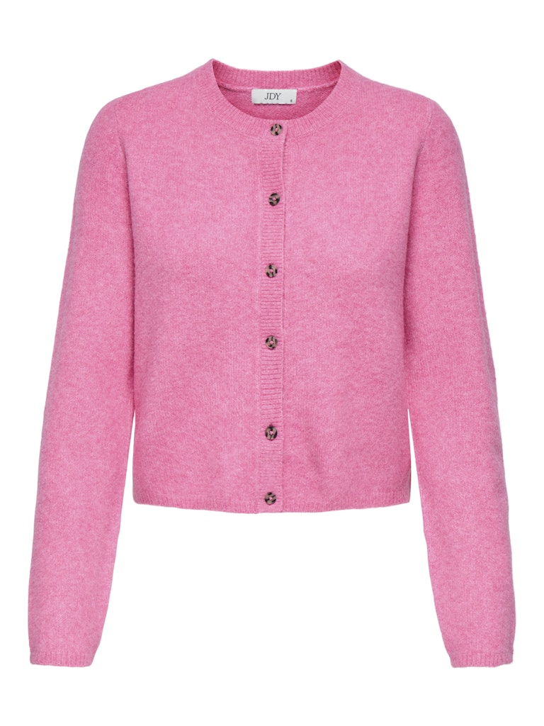JDY Knitted Long Sleeve Cardigan in Pink