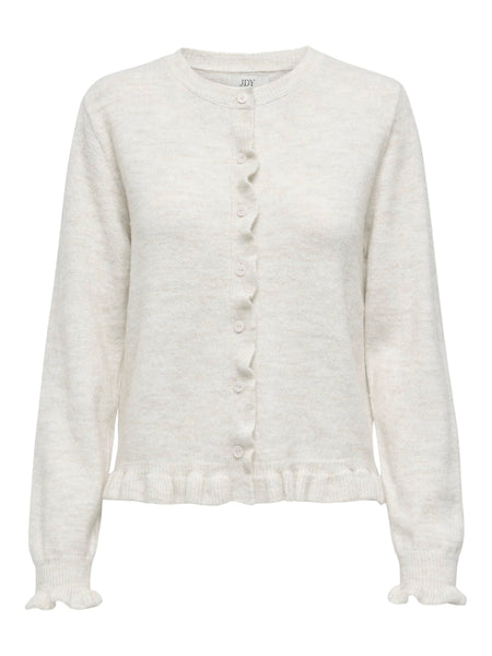 JDY Frill Cardigan in Cream