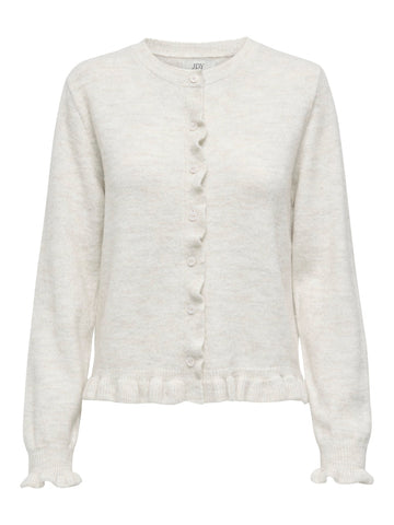 JDY Frill Cardigan in Cream
