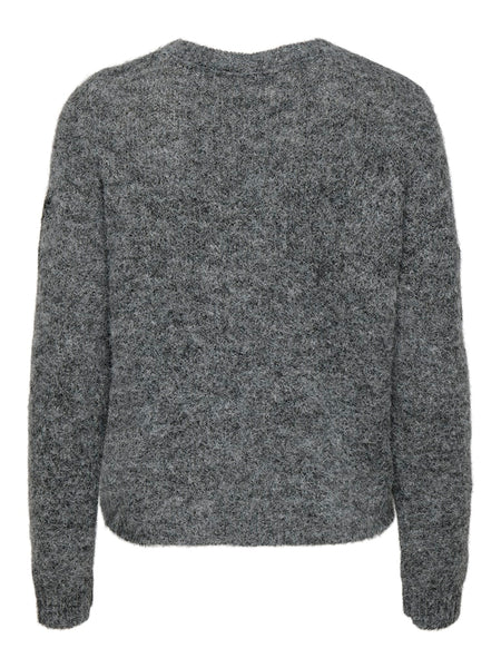 JDY Sequin Butterfly Print Cardigan in Grey