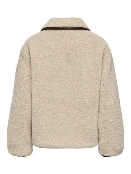 JDY Teddy Jacket in Cream