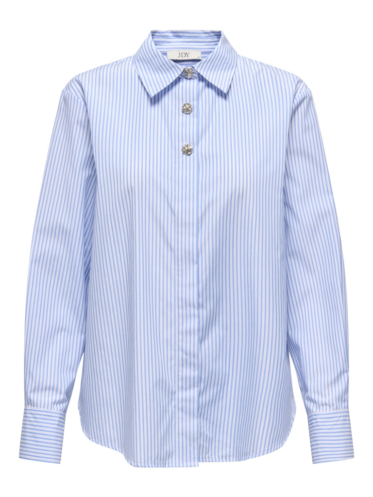 JDY Striped Loose Fit Shirt in Blue